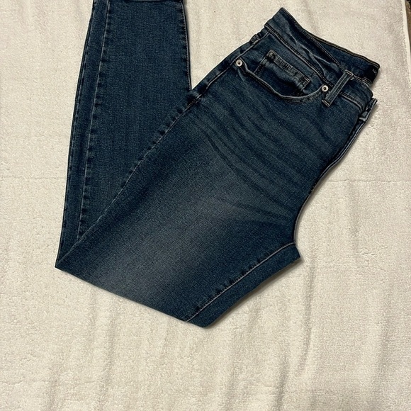 Lucky Brand Blue Skinny Jeans with Worn-In Look - Picture 11 of 16